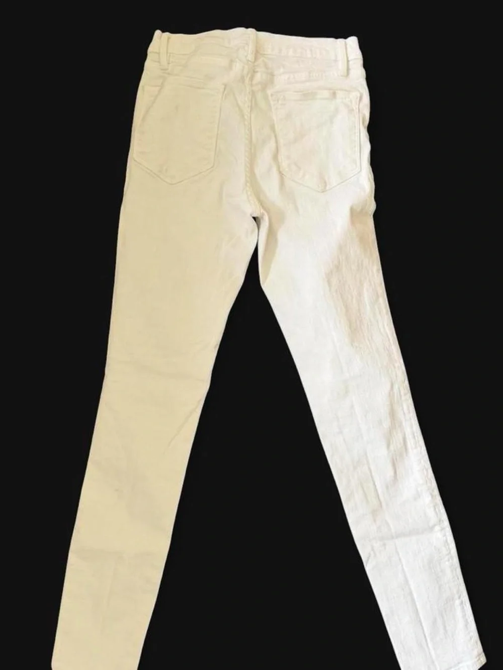 Frame Denim White High-Rise Le High Straight Jeans size 27